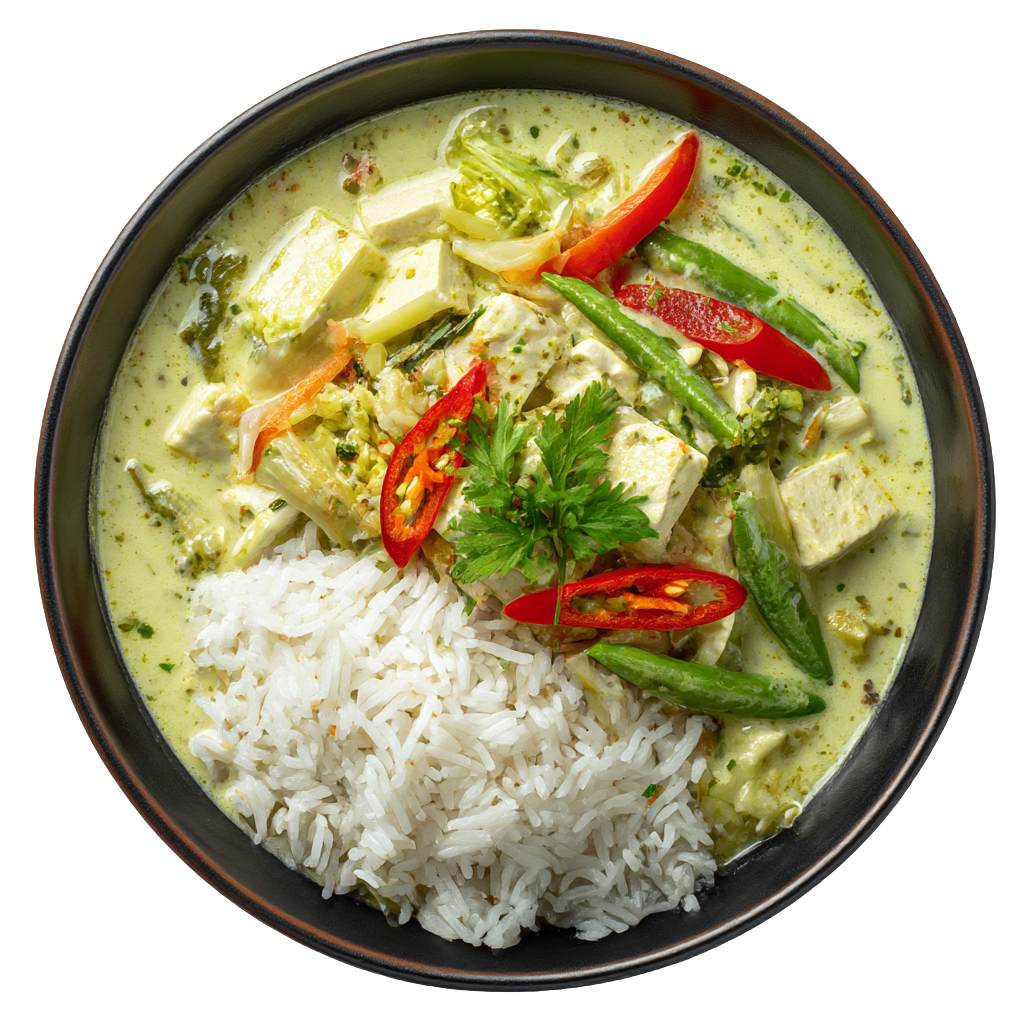 Tofu Green Curry Bowl