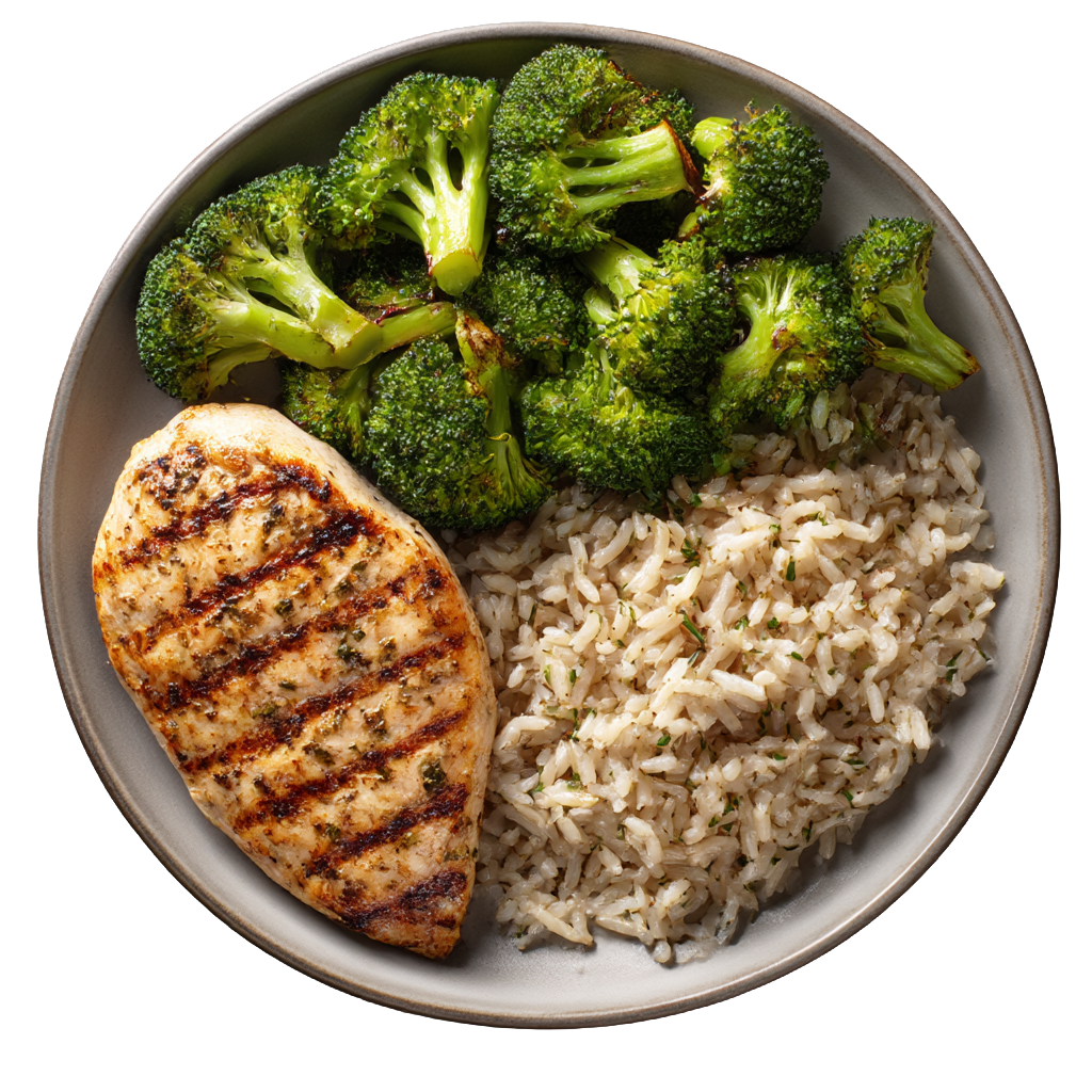 Chicken + Brown Rice + Broccoli